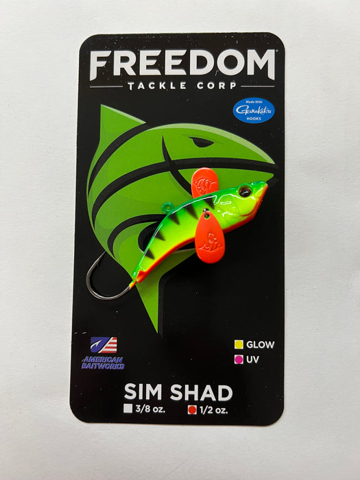 FREEDOM 64207 SIM SHAD- FIRE TIGER, 1/2oz