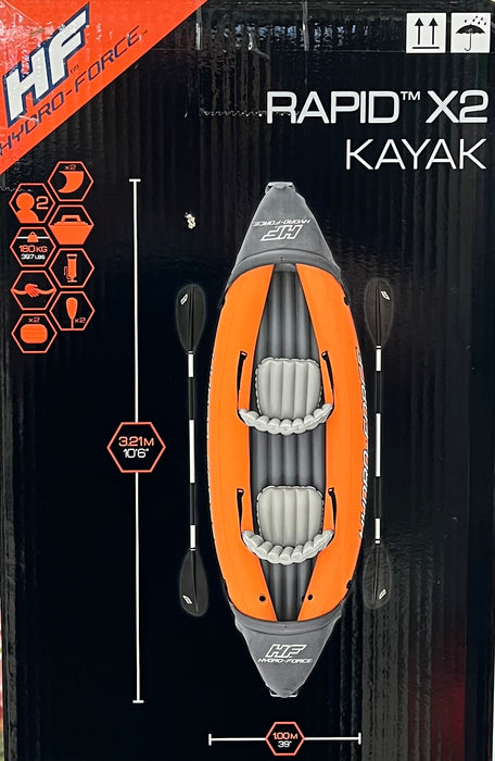 **NEW**HYDRO-FORCE 65077 RAPID X2 INFLATABLE KAYAK