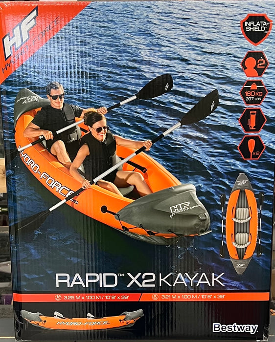 **NEW**HYDRO-FORCE 65077 RAPID X2 INFLATABLE KAYAK