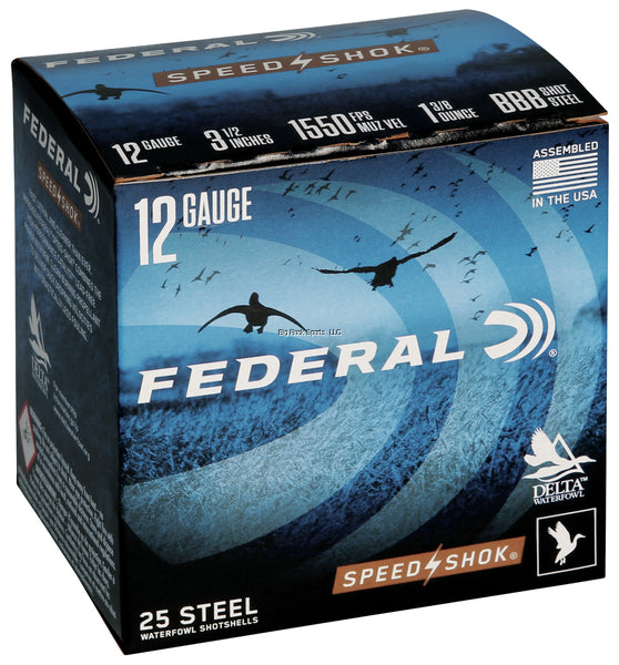 Federal WF133 BBB Speed-Shok Waterfowl Shotshell 12 GA