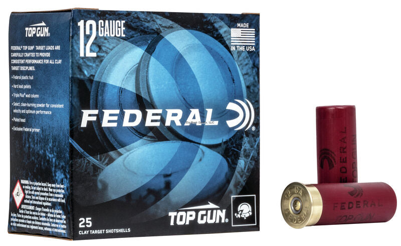 Federal TGL12 7.5 Top Gun Target Shotshell 12 GA.