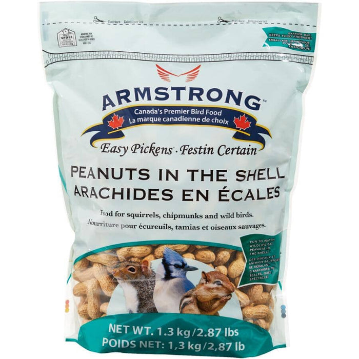 Armstrong Easy Pickens Raw In-Shell Whole Peanuts Bird Food
