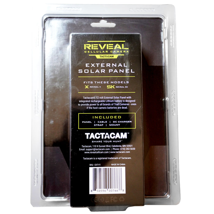 Tactacam Reveal-External Solar Panel