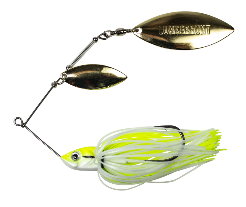 Lunkerhunt Impact Ignite Willow Leaf Spinnerbait, Electric