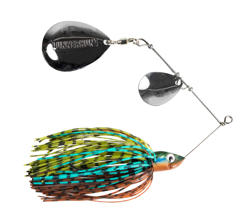 Lunkerhunt Impact Thump Colorado Spinnerbait, Cabbage